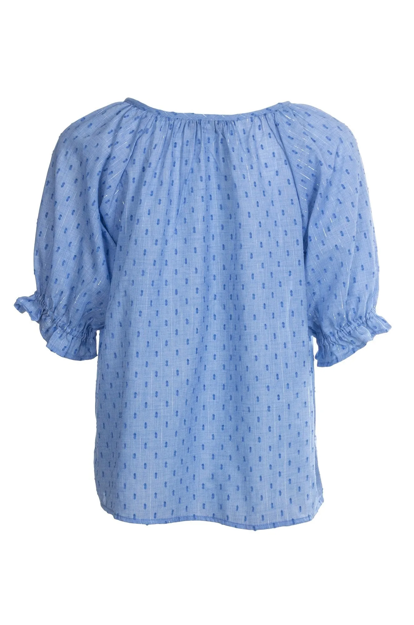 Calm Wave Soft Jacket Poly Cotton Dobby Top | SKY | 4671A1