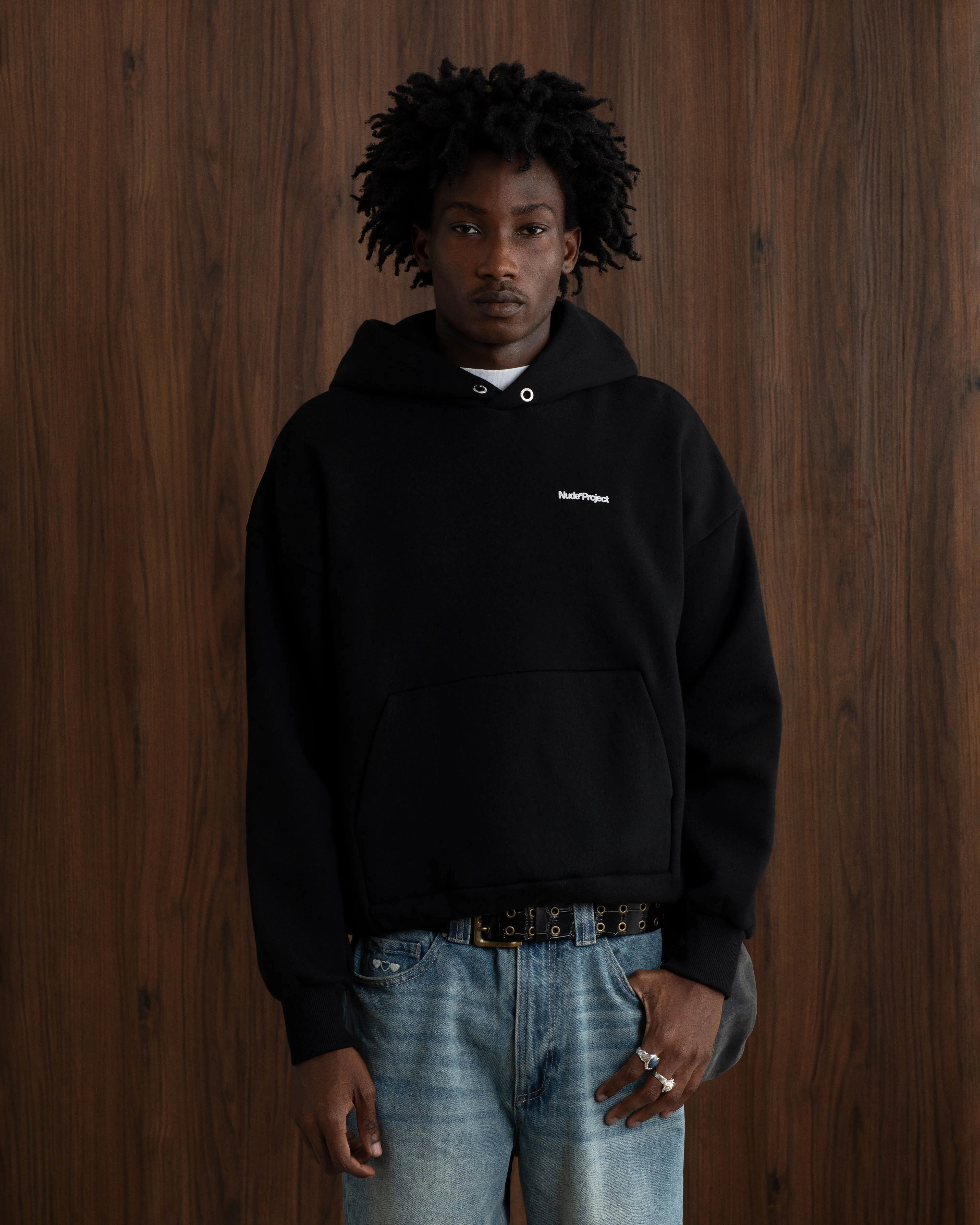 stud accents product business casual suitability Origins Hoodie Black