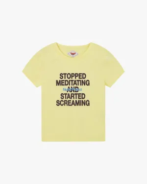 Weekend Wear Routine Tee Yellow