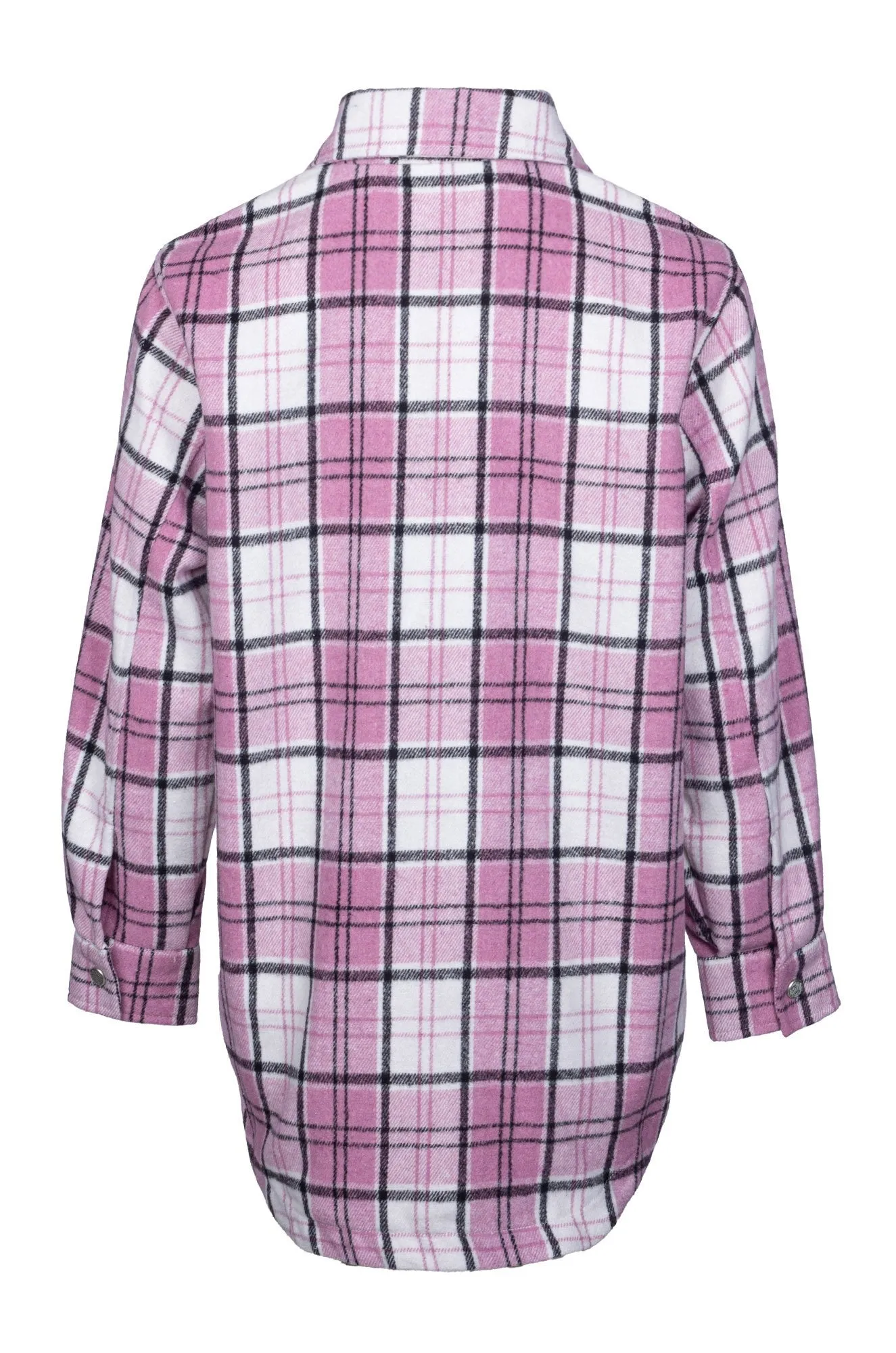LowProfileStitching Brushed Checks Jacket | Pink Ivory Check | 6033B1