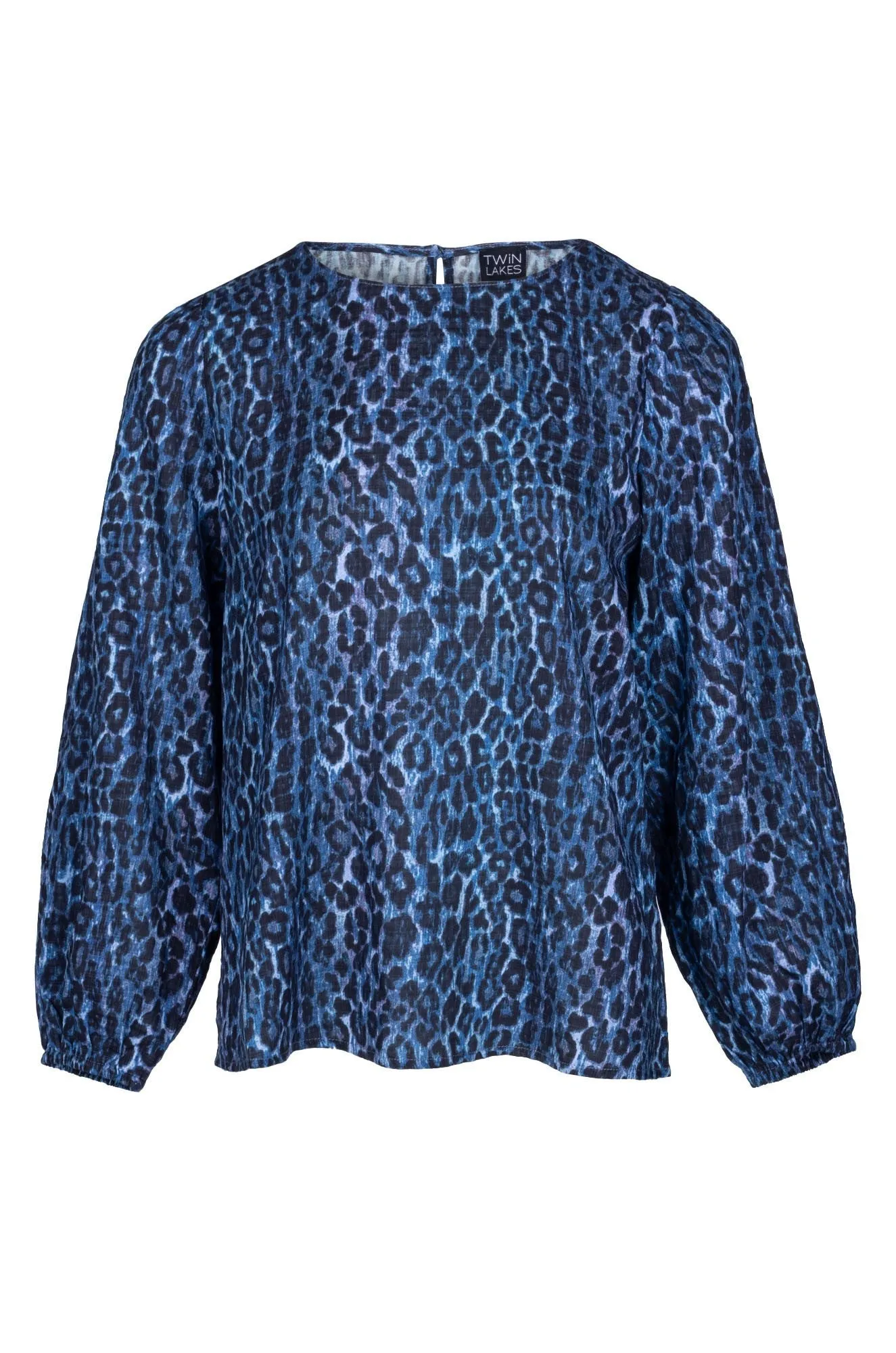 Flexible Material Top | Indigo Animals | 6531B1