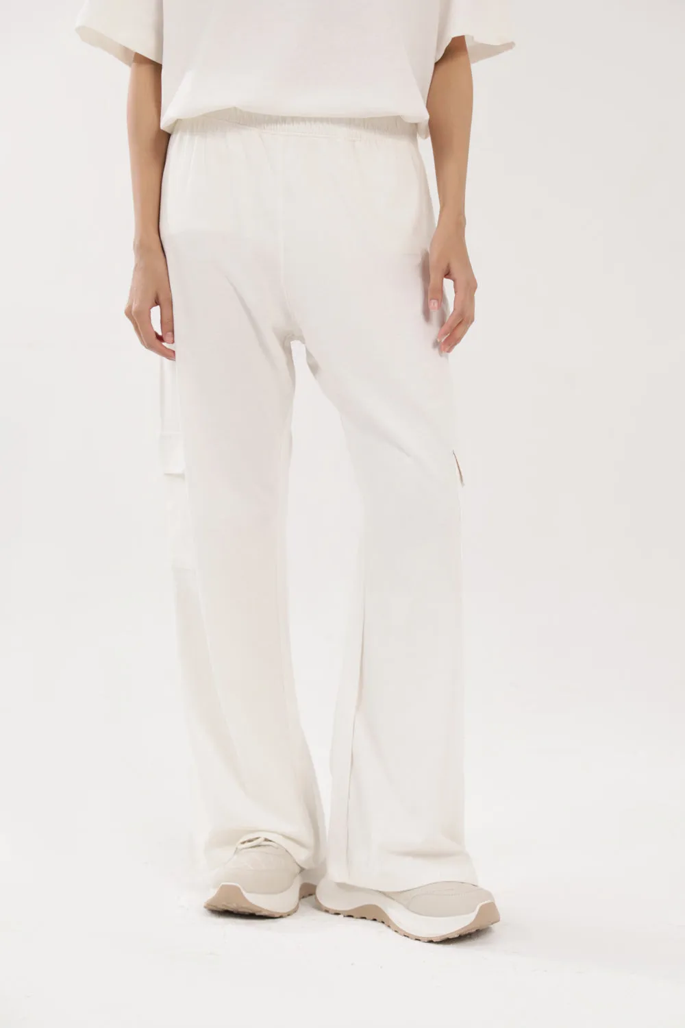 Travel Ready WIDE LEG CARGO TROUSERS