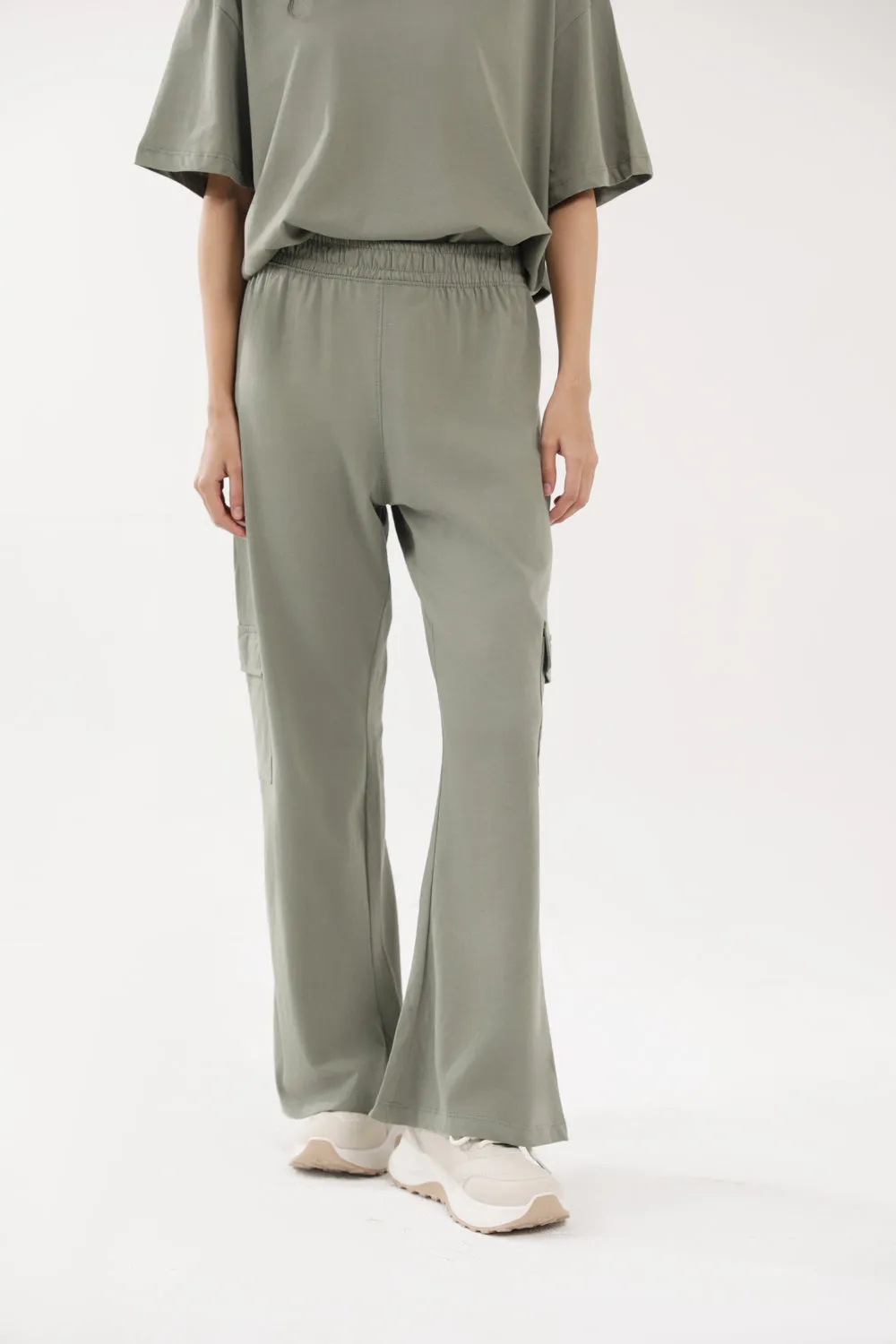 Street Comfort Work Essential WIDE LEG CARGO TROUSERS