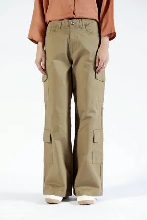 WIDE LEG CARPENTER TROUSERS AdjustableWaistband