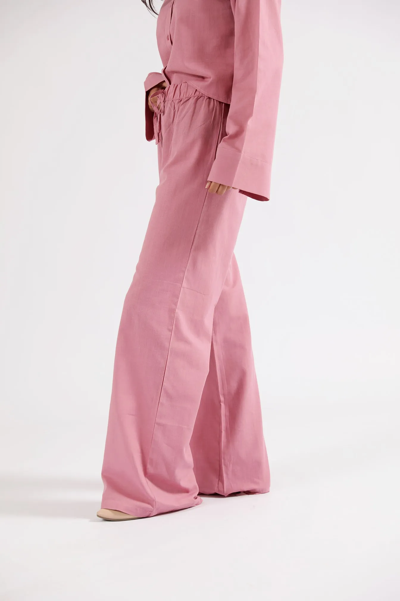 EcoFriendlyMaterials Day Adventure WIDE LEG LINEN TROUSERS