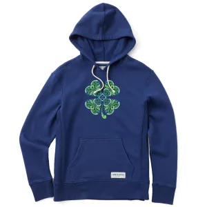 Streetwear Basics Cold Weather Wear Women's 4 Leaf Clover Swirl Simply True Fleece Hoodie