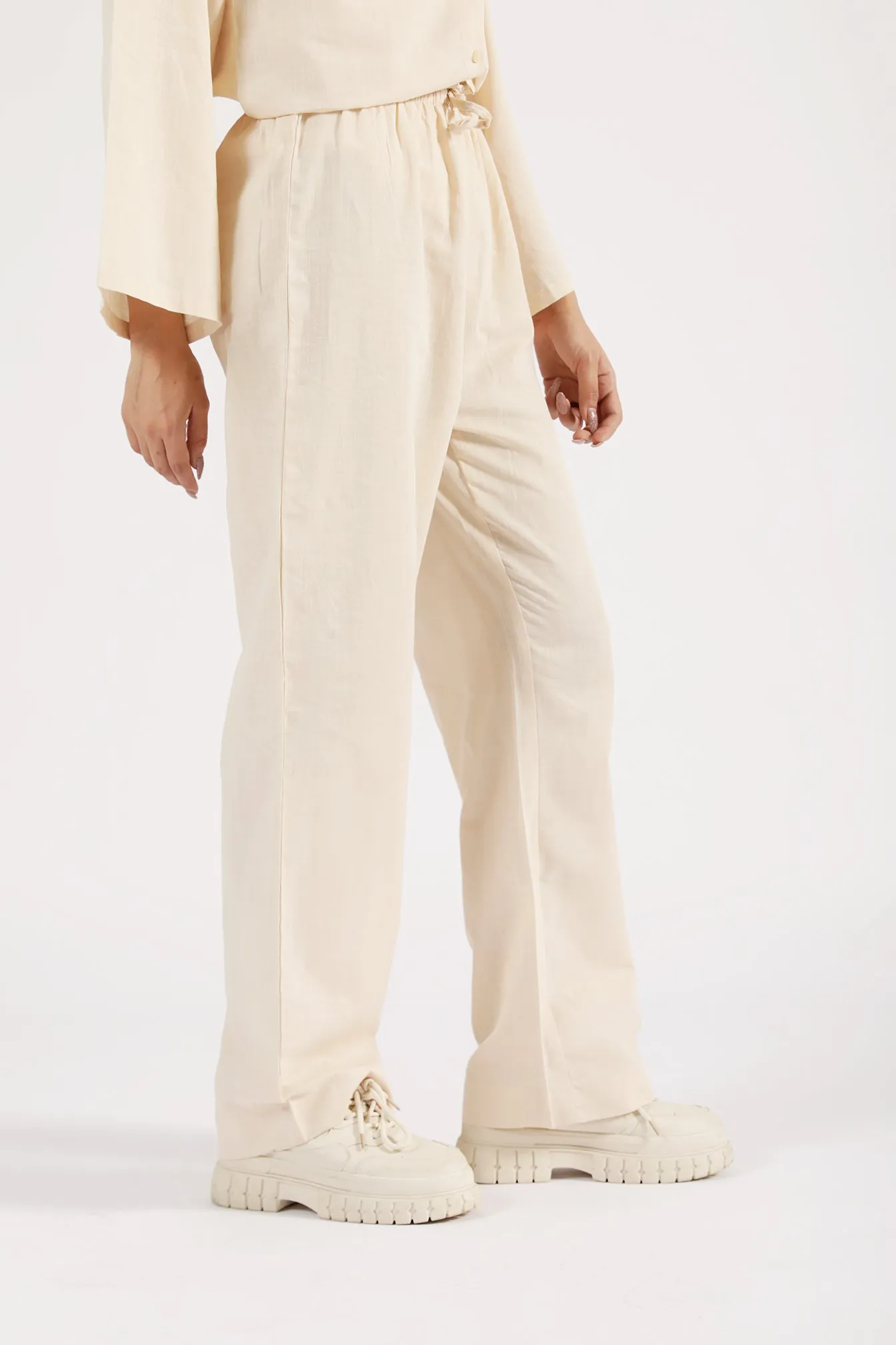 Rugged Comfort Secure Waistband WIDE LEG PANTS