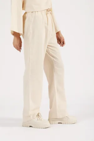 Wrinkle Resistant Finish Shape Retention WIDE LEG PANTS