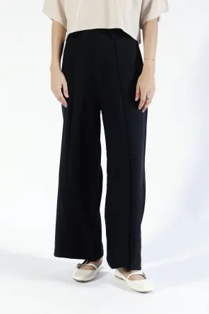 Comfy All-Day WIDE LEG PANTS WITH FRONT SEAM DETAIL