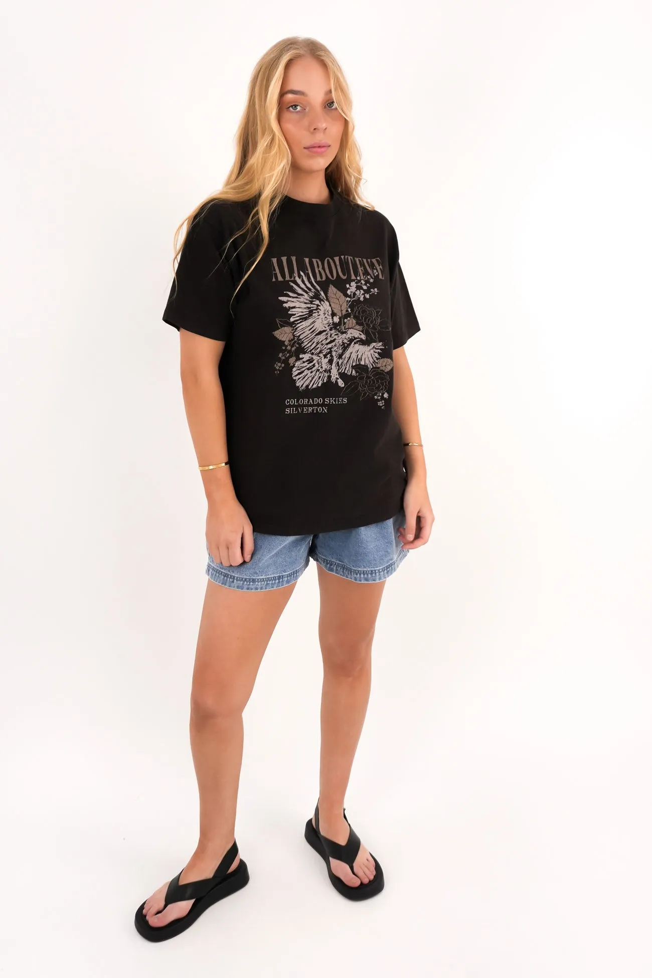 Silverton Relaxed Tee Washed Black Stylish and Comfortable