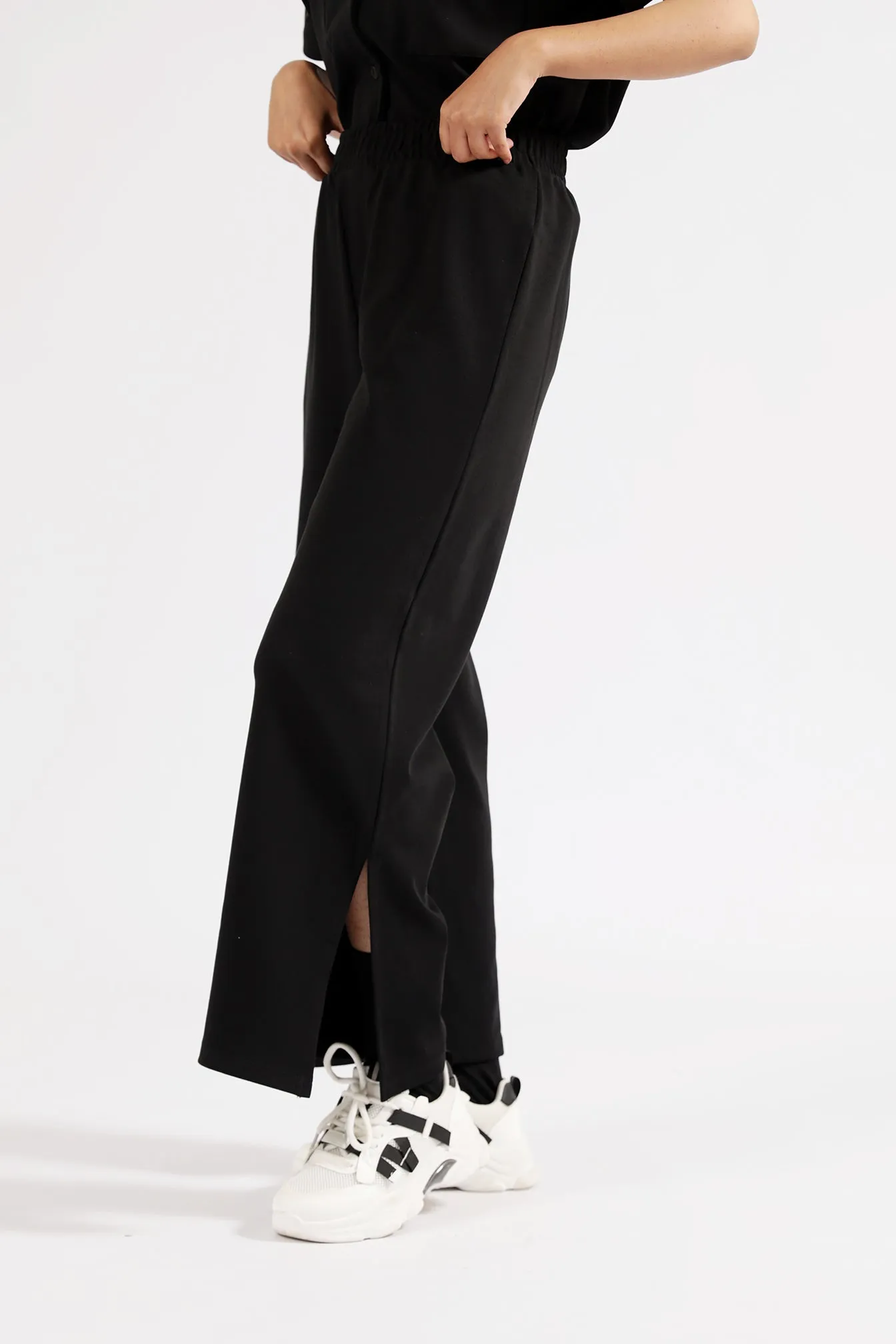 WIDE LEG TROUSERS Sport Fit Trendy Cut