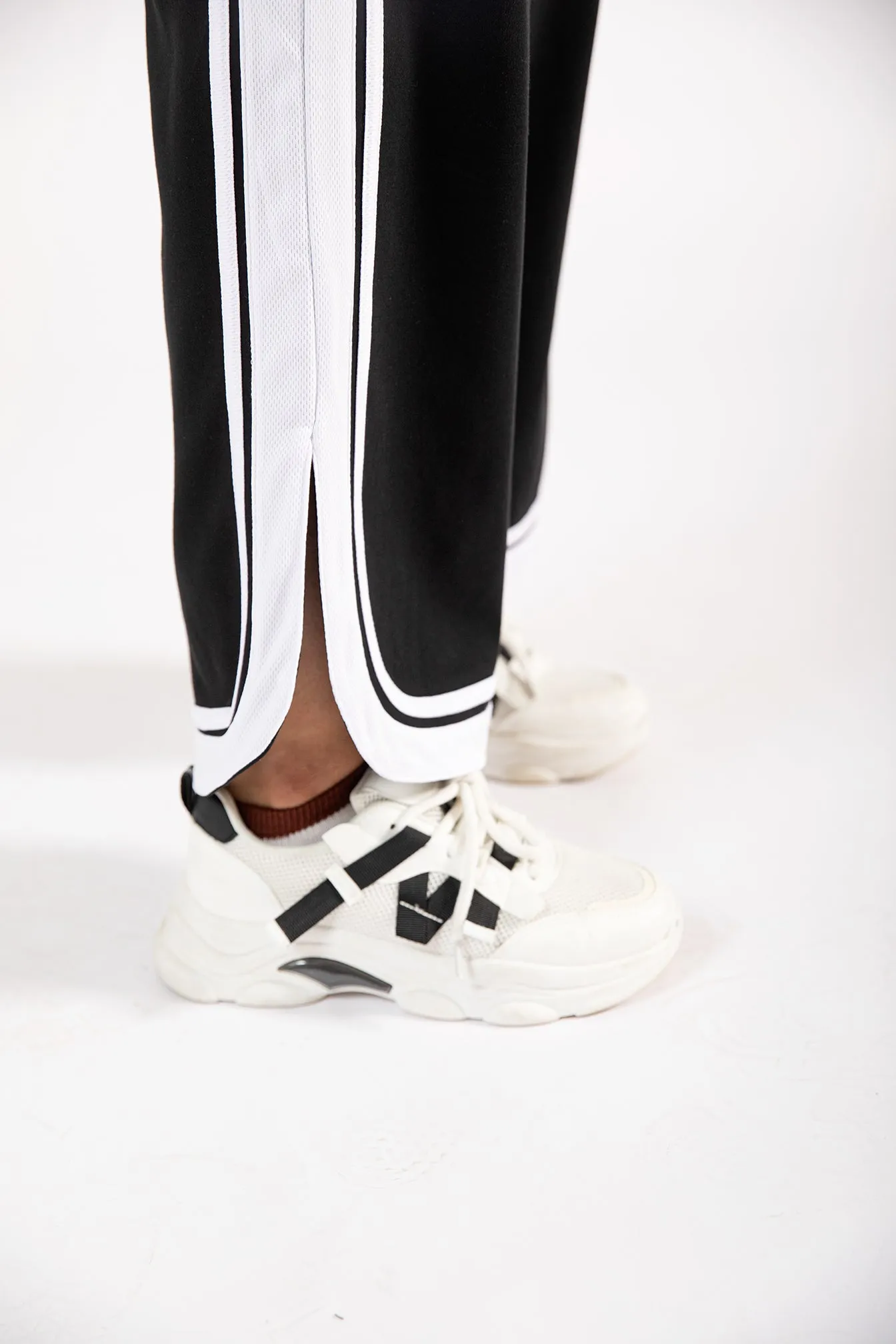 Chill Comfort Fit Quick Comfort Fit WIDE LEG TROUSERS WITH CONTRASTING DETAIL