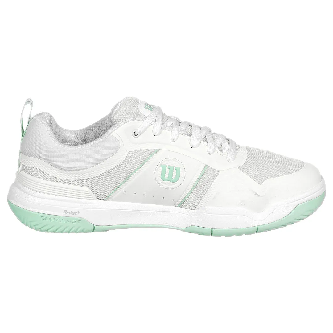 Narrow Fit Moisture wicking Wilson Women's Pickle Pro - White/Surf Spray