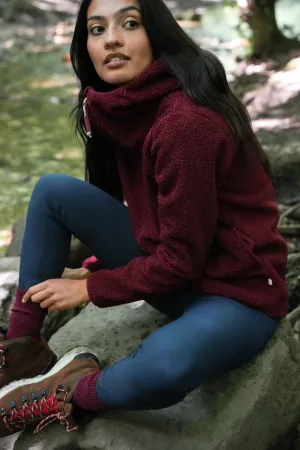 Windproof Gale Fleece - Cabernet Camo Print Insulated Design