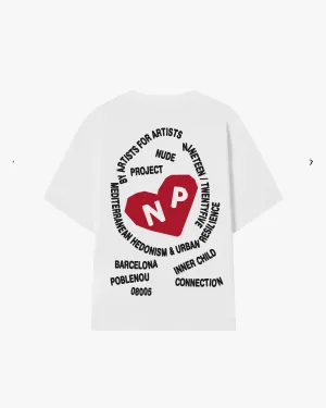 Kora Tee White Cyber Glow