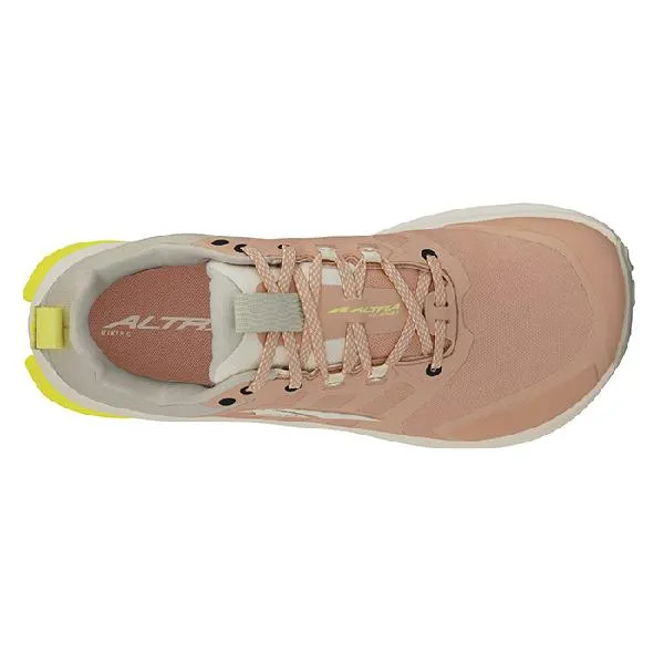 Womens Altra Lone Peak 9 WP in Tan motion - control - optimized shoes