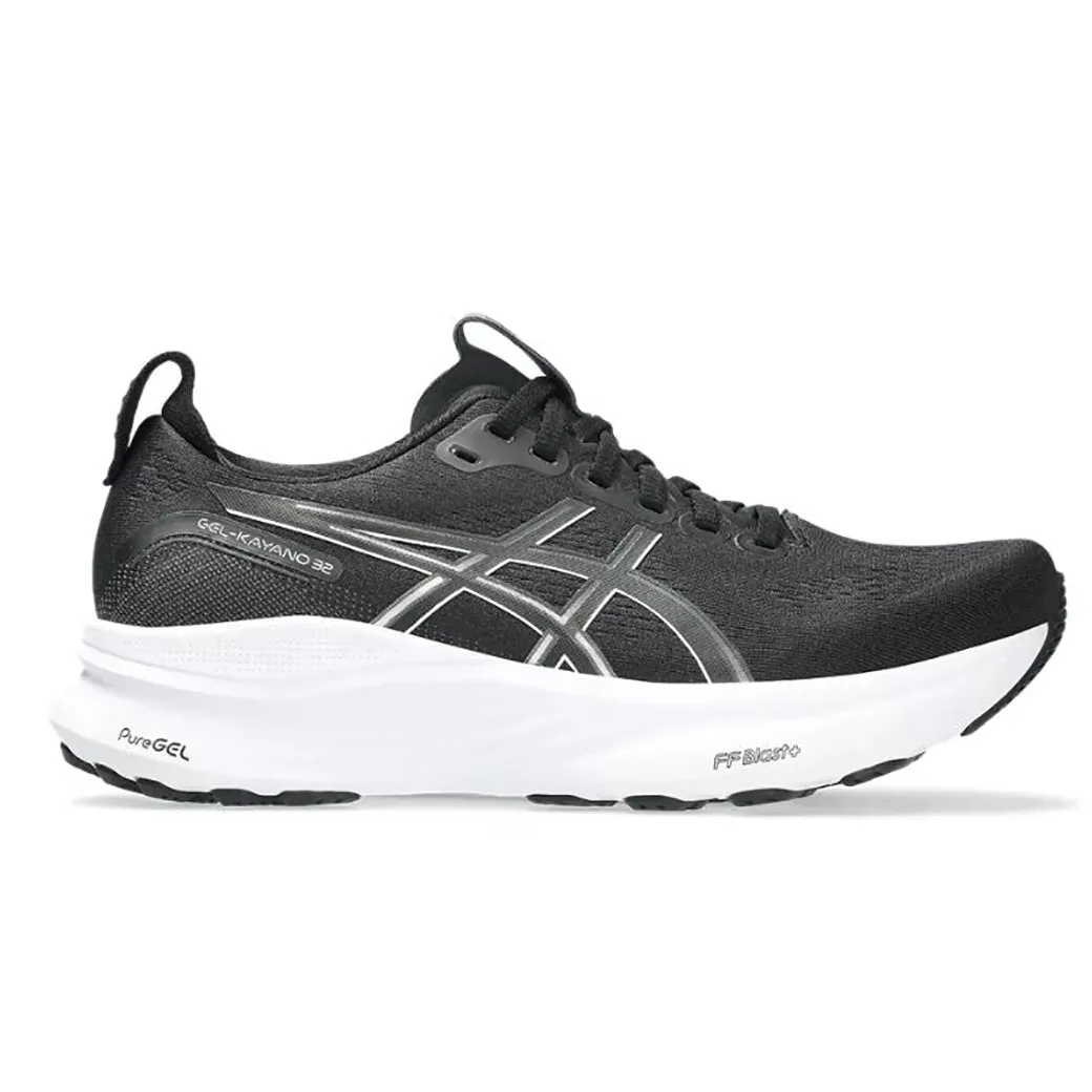 Womens Asics Gel-Kayano 32 Wide in Black/White race Motion Control Midsole