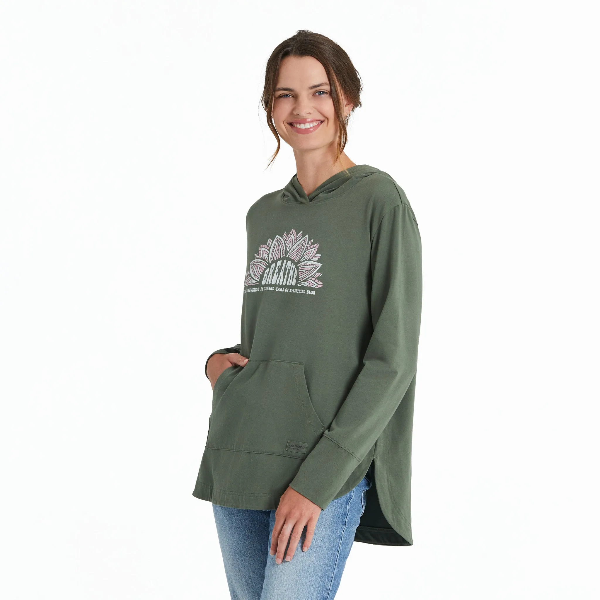 Women's Breathe Sun Crusher-FLEX Hoodie Tunic Active Comfort Minimalist Look