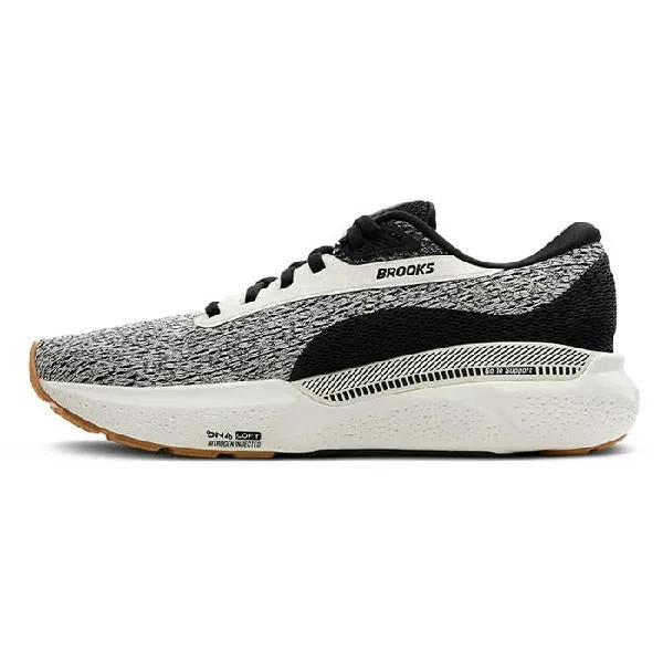 Womens Brooks Running Adrenaline GTS 24 in Coconut/Black/Biscuit vegan running option