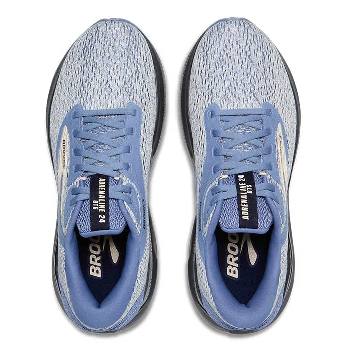 Womens Brooks Running Adrenaline GTS 24 in Country Wash/Bluewash/Ebony cool - down running Dynamic