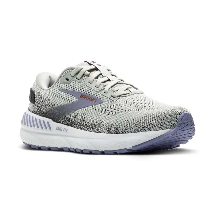 Womens Brooks Running Ariel GTS 24 in Mercury/Ebony/Sweet Lavender foot - comfort