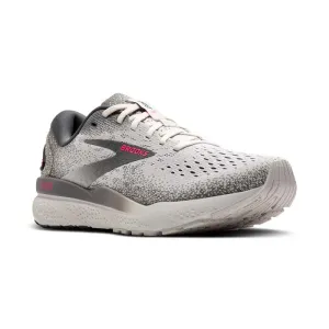 Womens Brooks Running Ghost 16 in Grey/Gargoyle/Pink foot - protection running shoes Anti Slip