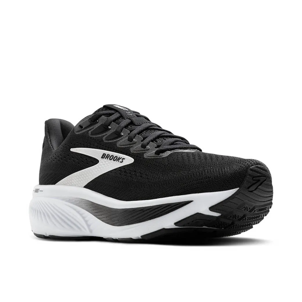 flexible fabric shoe stuff Womens Brooks Running Ghost 17 in Black/Grey/White
