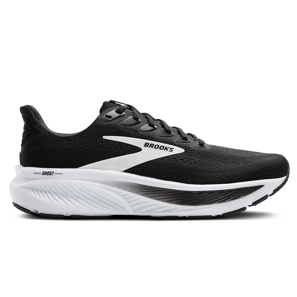 Womens Brooks Running Ghost 17 in Black/Grey/White Foam Tech cold - resistant - design shoes