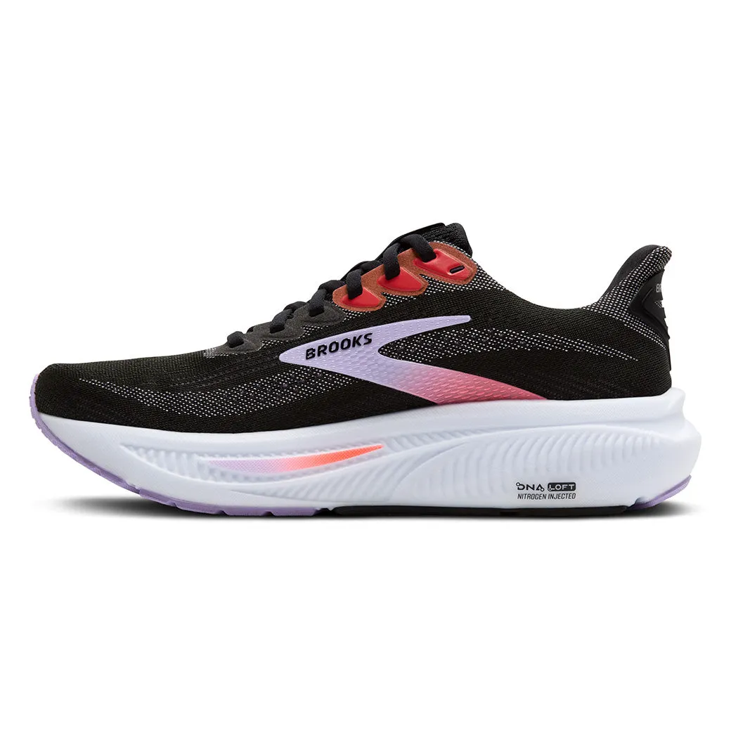 Fantastic features Womens Brooks Running Ghost 17 in Black/Purple/Coral