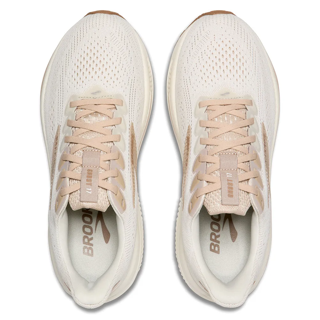 Breathable Sole TPU - sole shoes Womens Brooks Running Ghost 17 in Grey/Chateau Grey/Portabella