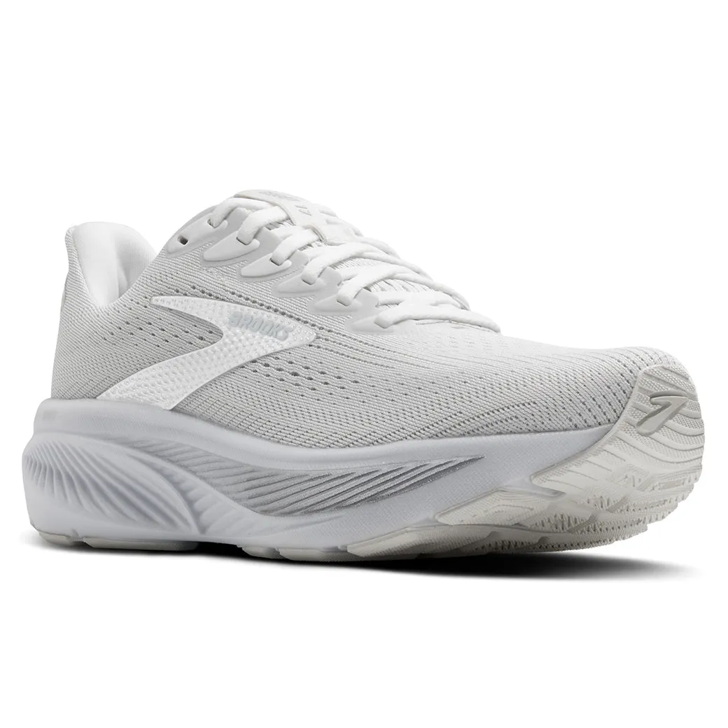 roomy toe - box performance - brand shoes Womens Brooks Running Ghost 17 in White/White/Grey