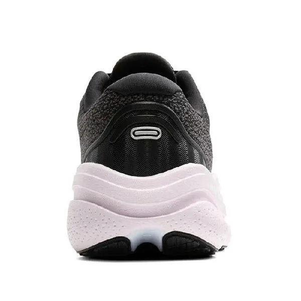 Decoupled Heel Womens Brooks Running Ghost Max 2 in Black/White/Orchid Ice