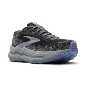 Womens Brooks Running Ghost Max 2 in Ebony/Lavender/Alloy Impact Diffusing Structure shock - plate running gear