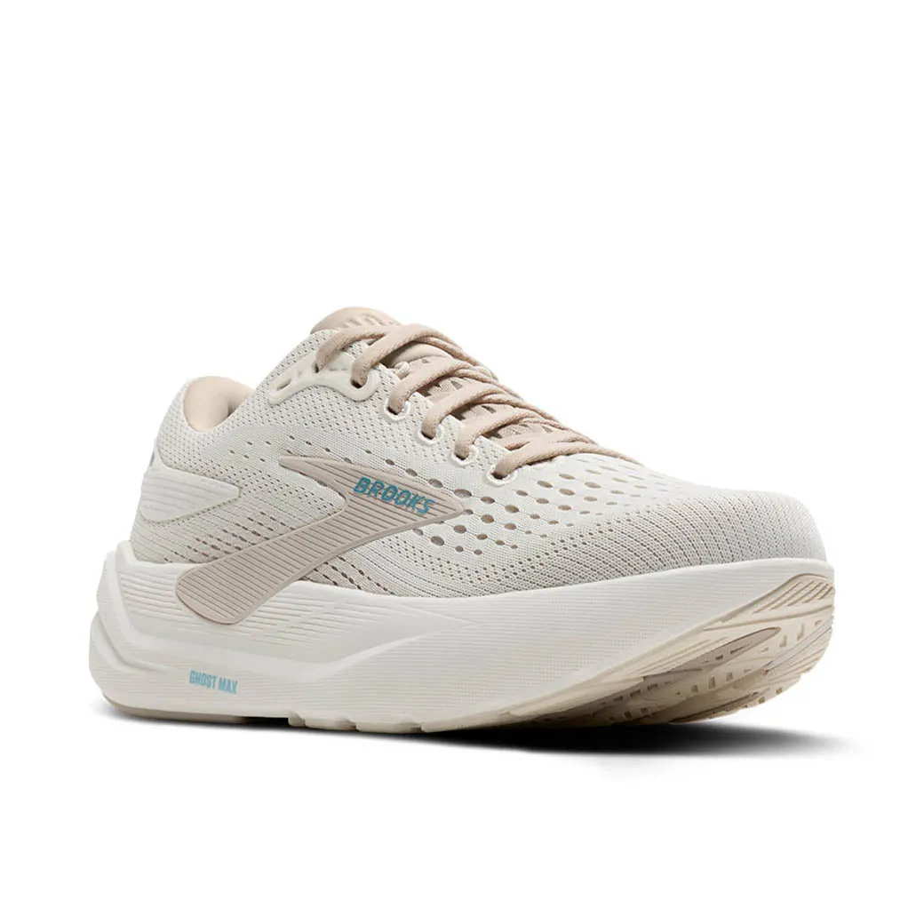 Versatility Mobile App Integration Womens Brooks Running Ghost Max 3 in Coconut/Chateau Grey/Blue