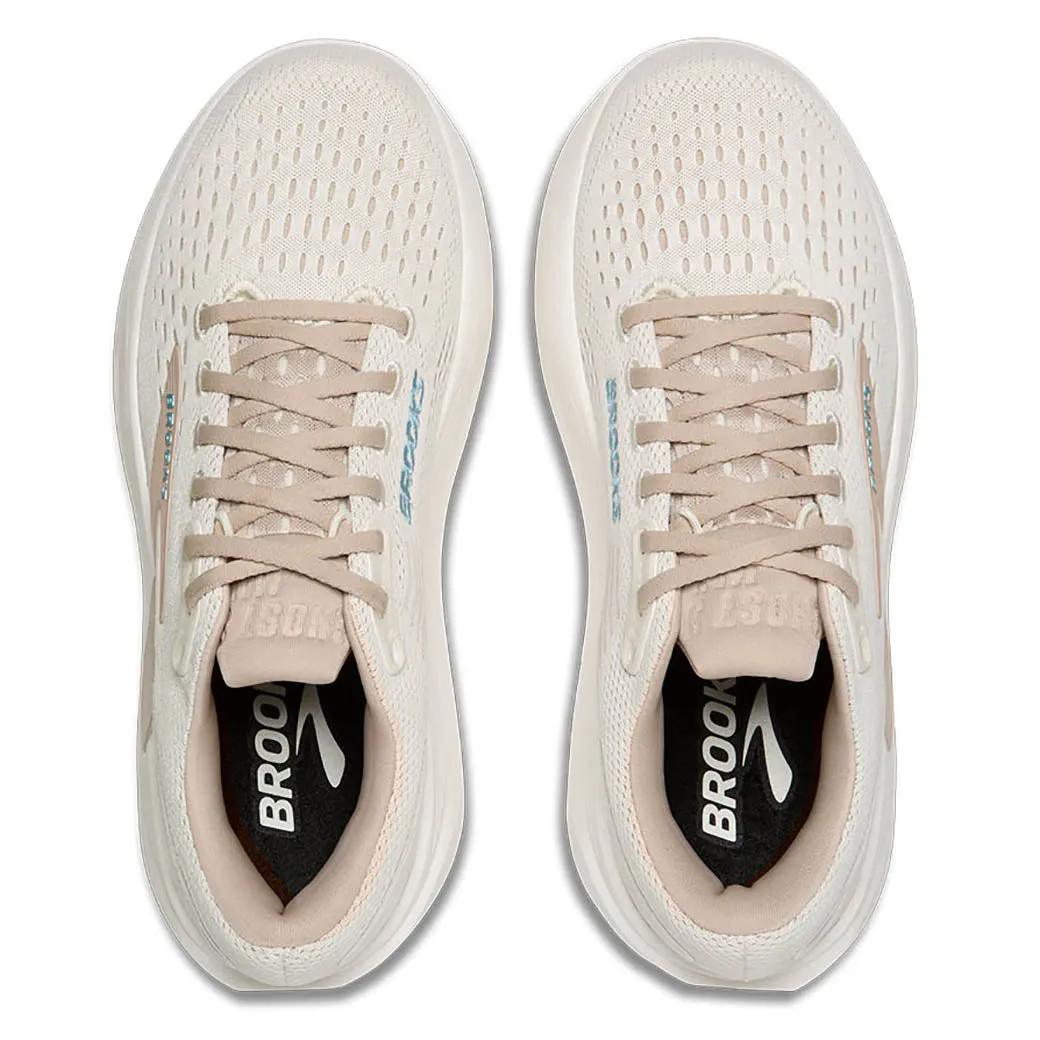 jogger Womens Brooks Running Ghost Max 3 in Coconut/Chateau Grey/Blue