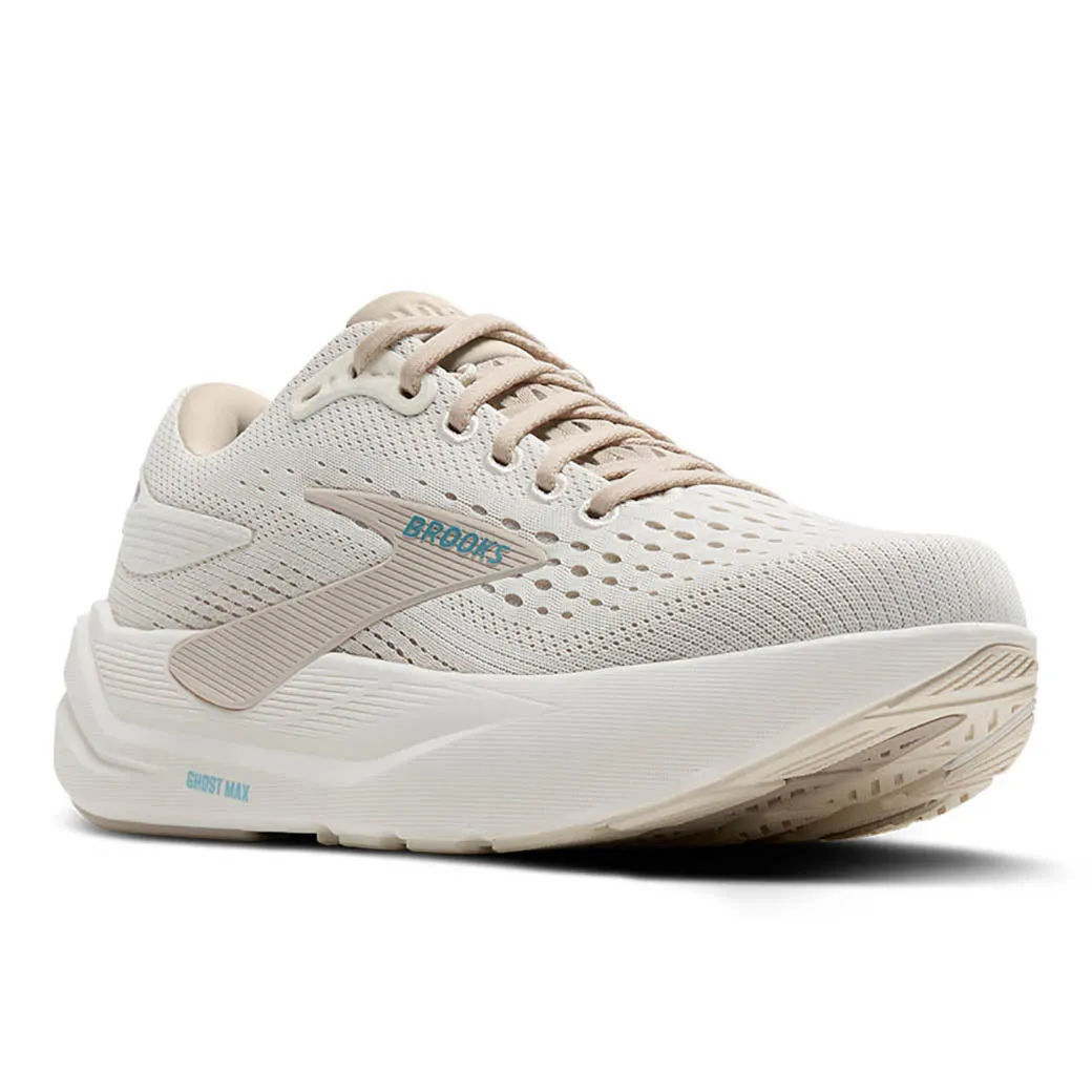 Womens Brooks Running Ghost Max 3 in Coconut/Chateau Grey/Blue Zero drop Running