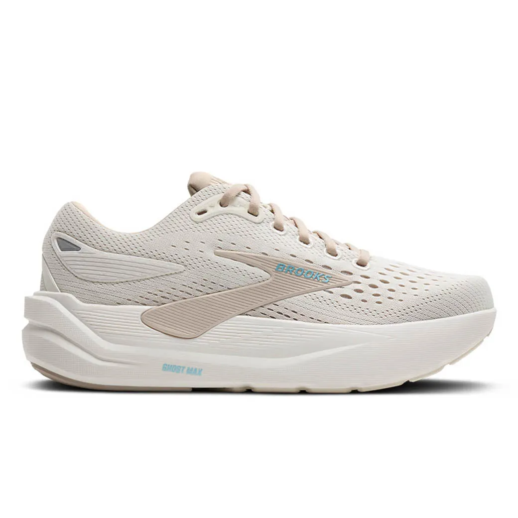 youth athletic footwear Womens Brooks Running Ghost Max 3 in Coconut/Chateau Grey/Blue