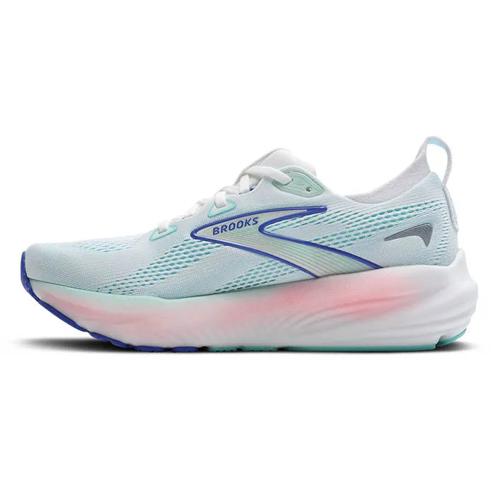 Womens Brooks Running Glycerin 22 in White/Limpet Shell/Amparo Blue Exclusive