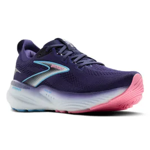 HeelCushion Tensile Bar Weaving Womens Brooks Running Glycerin GTS 22 in Blue Ribbon/Peacoat/Dianthus