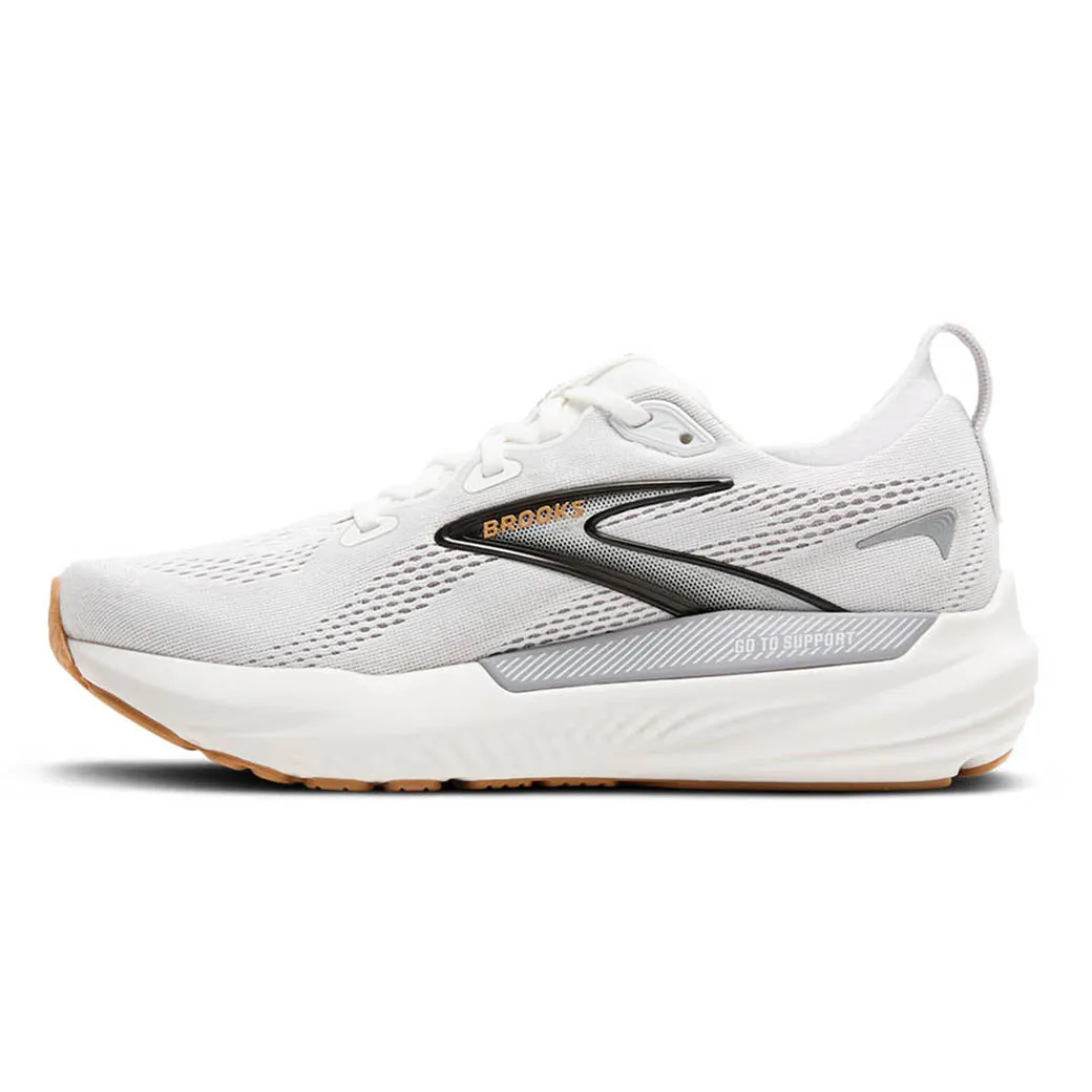 Womens Brooks Running Glycerin GTS 22 in White/Grey/Black fashionable - functional shoes