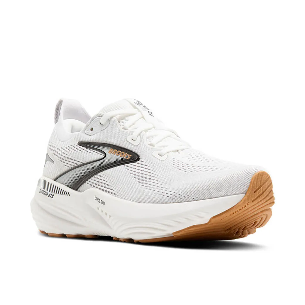 energy - return shoes Womens Brooks Running Glycerin GTS 22 in White/Grey/Black