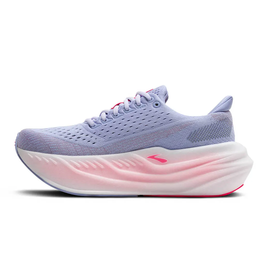 mobility improvement Aero Dynamic Venting Womens Brooks Running Glycerin Max in Blue Heron/Diva Pink/White