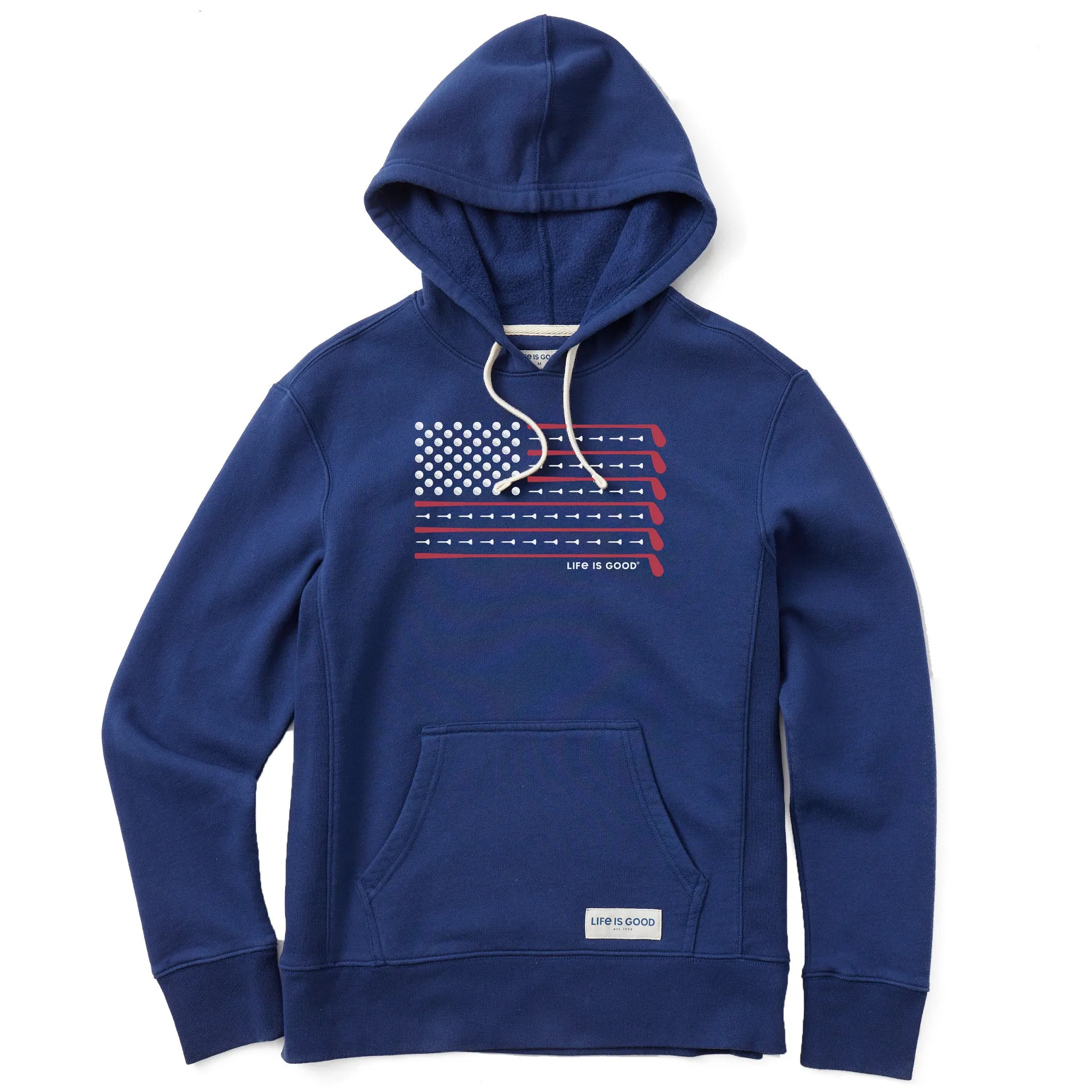 Women's Golf Flag Simply True Fleece Hoodie Active Wearable