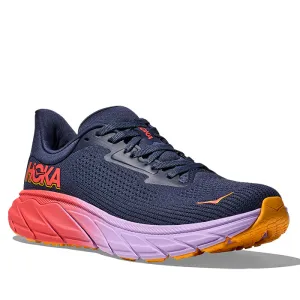 Comfortable toe box Womens Hoka Arahi 7 in Nautical Dusk/Varsity Navy