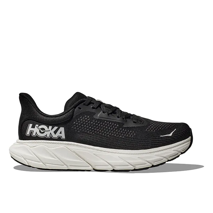 Light   Sensing Womens Hoka Arahi 7 Wide in Black/White