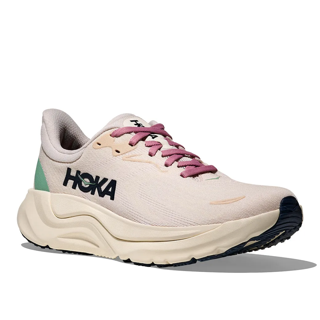 Womens Hoka Arahi 8 Wide in Rose Cream/ Alabaster Arch Alignment Cushioned Midsole