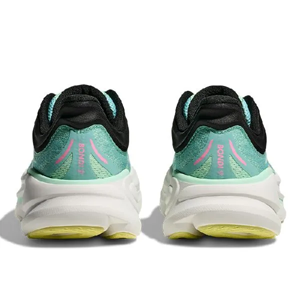 wide - toe - box - feature shoes Womens Hoka Bondi 9 in Blue Spark/Mint Flourite