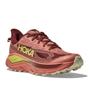Womens Hoka Challenger 8 in Blush/ Dark Cedar Cold weather run