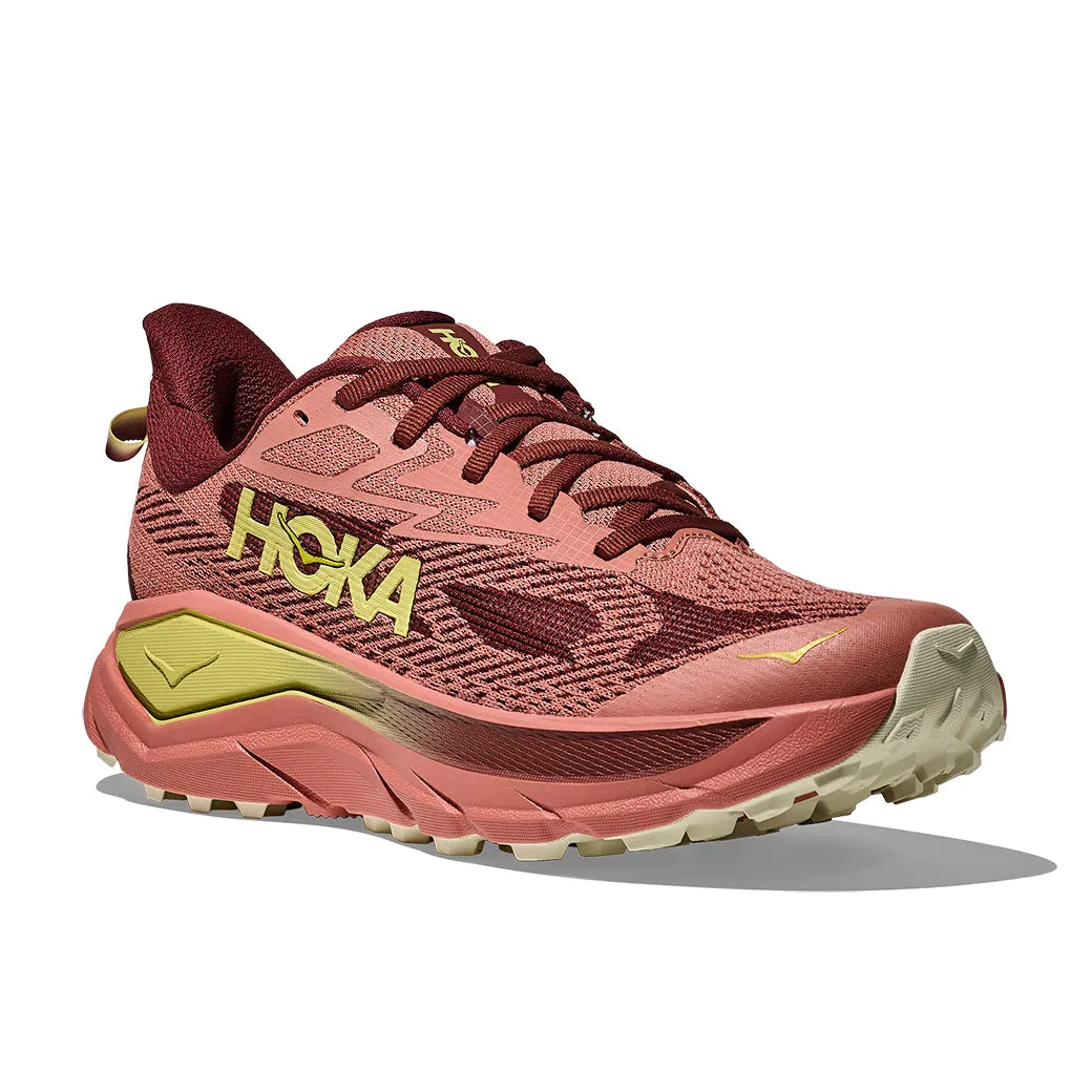 stylish sports shoes Womens Hoka Challenger 8 in Blush/ Dark Cedar
