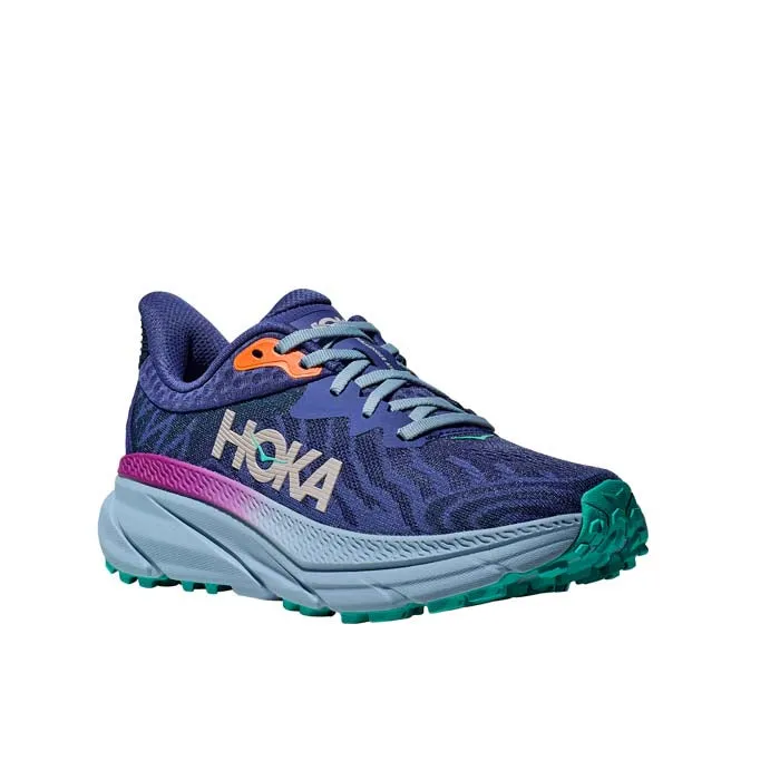 Ultra Breathable Weave Womens Hoka Challenger ATR 7 in Evening Sky/Drizzle